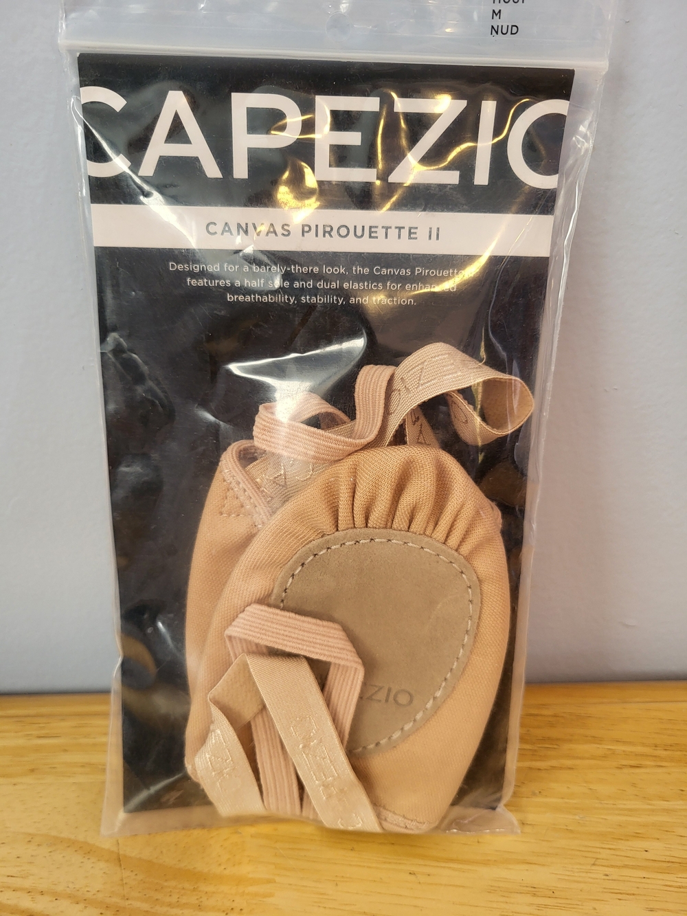 Capezio Canvas Pirouette II Ballet Half Soles - Nude/Tan